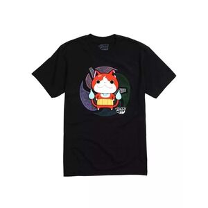 Yo-Kai Watch Jibanyan Character Anime Gaming Black T-Shirt Women's MEDIUM